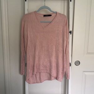 Light pink v neck sweater